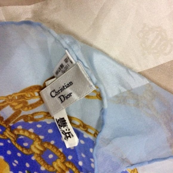 CHRISTIAN DIOR Silk Scarf 34 Inches - Picture 6 of 7